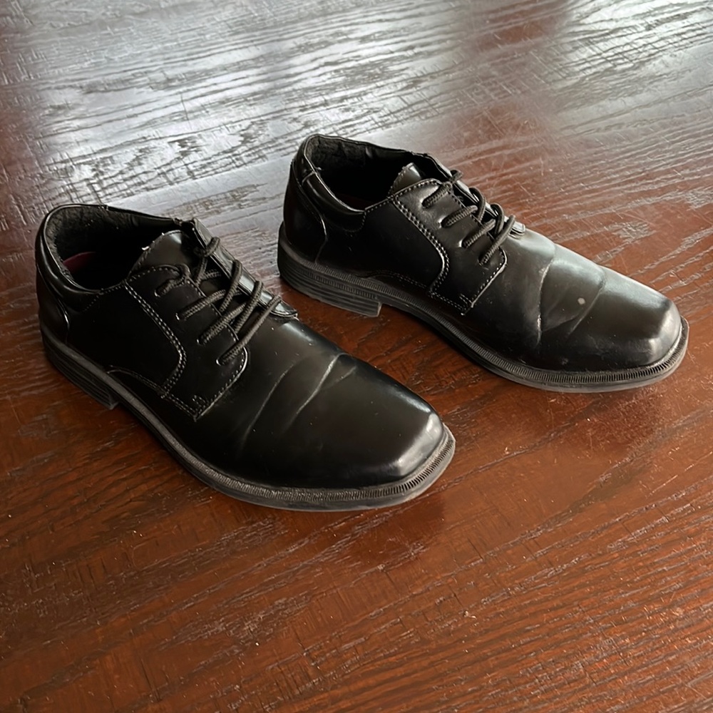 Boys lace up dress shoes